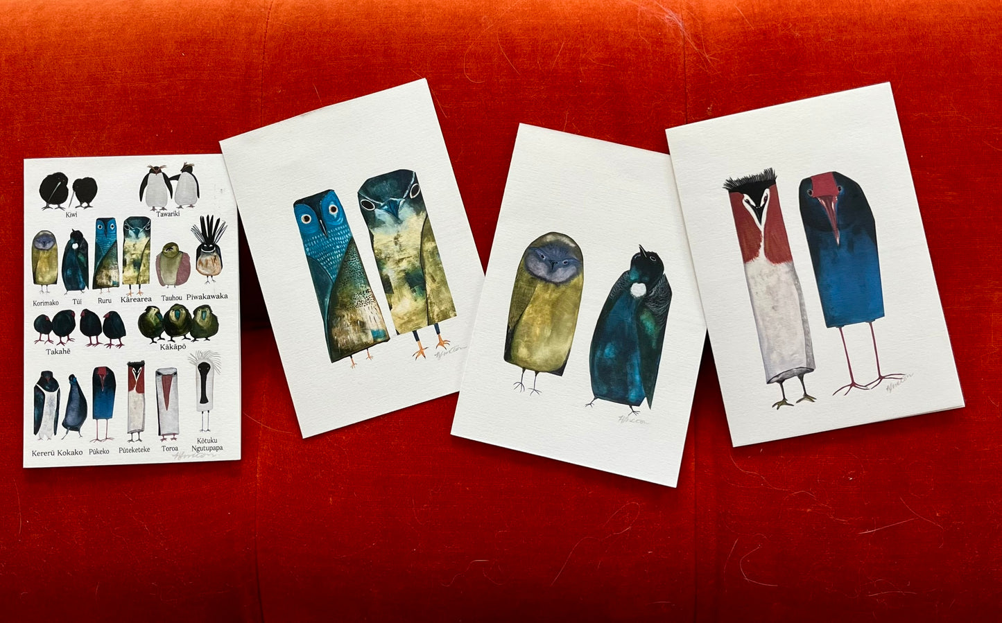 THE NATIVE BIRDS OF NZ SERIES CARDS