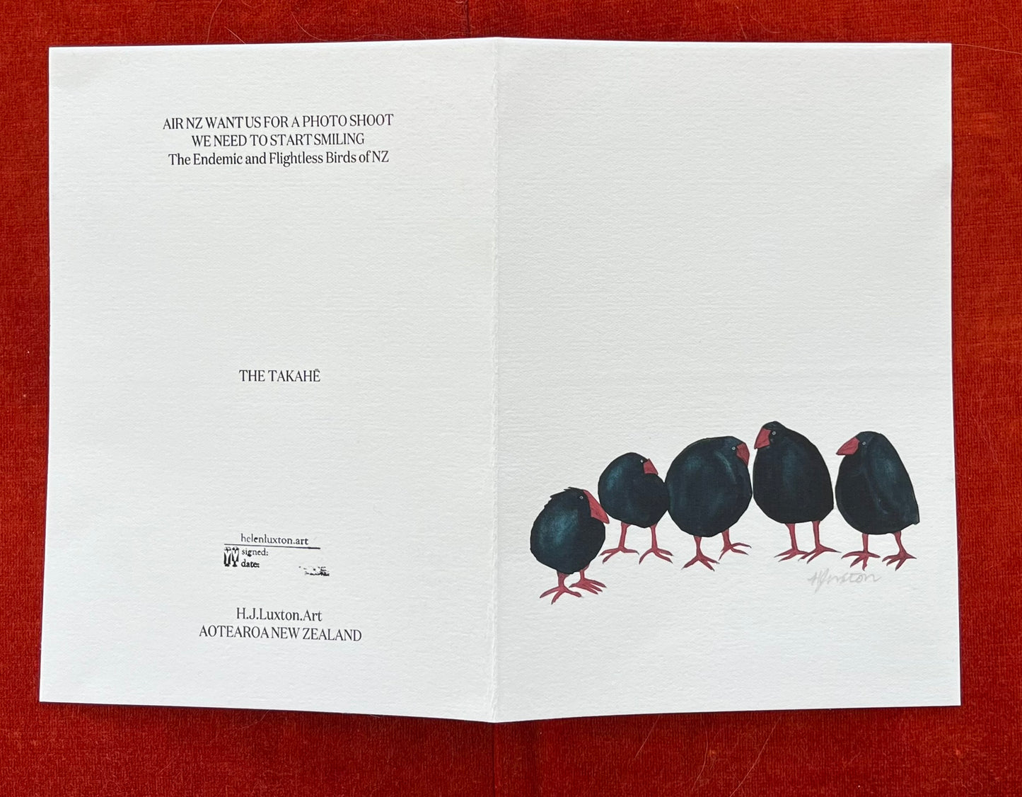 THE ENDEMIC AND ENDANGERED BIRDS OF NZ CARDS